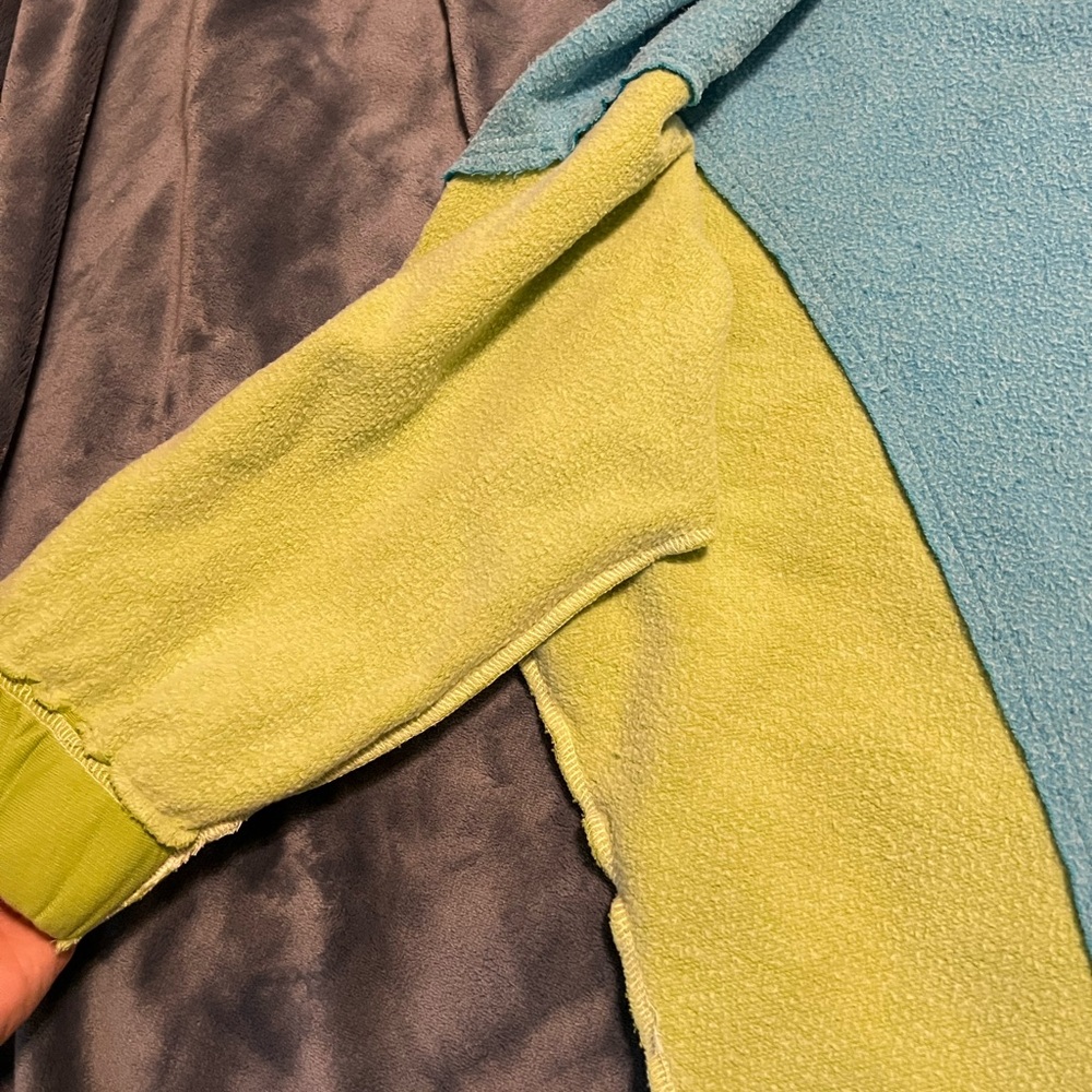Free People V-Neck Sidewalk Sweater - Kiwi Combo - Picture 11 of 14